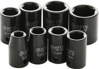 8 Pc 3/8" Met Imp Skt Set Shallow