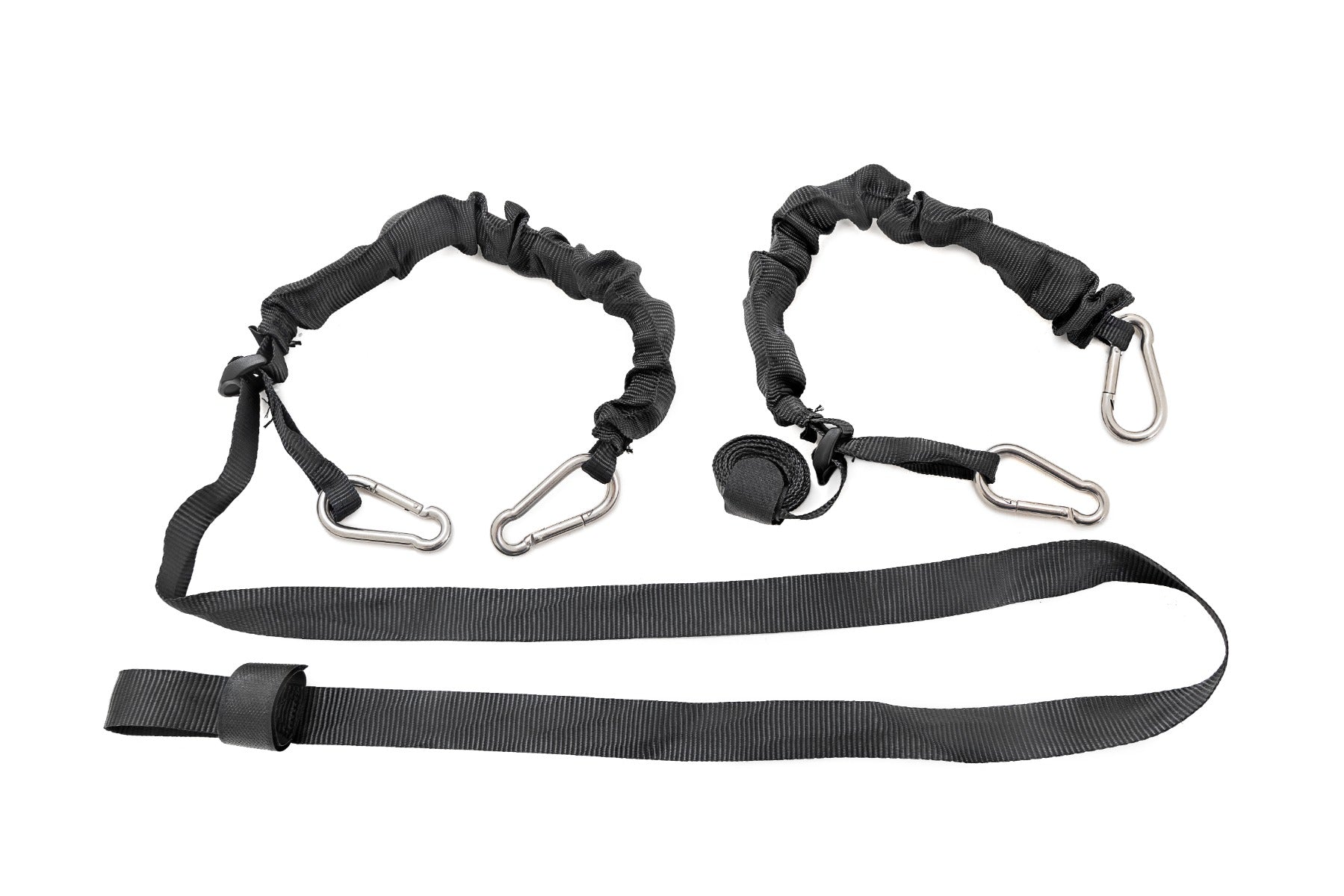 Elastic Straps | Carabiner Ends | 1" X 6' | Pair | 117701A
