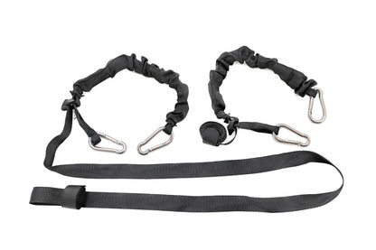 Elastic Straps | Carabiner Ends | 1" X 6' | Pair | 117701A