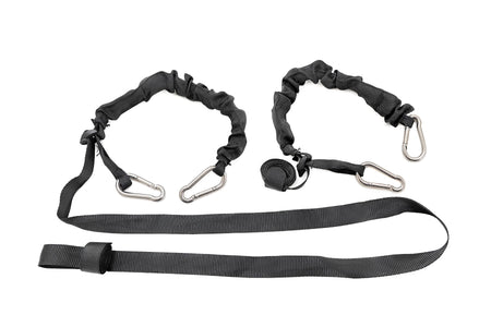 Elastic Straps | Carabiner Ends | 1" X 6' | Pair | 117701A