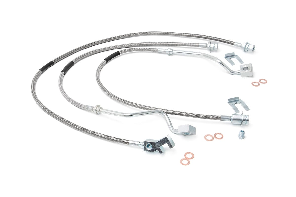Brake Lines | Stainless | FR & RR | 4-6 Inch Lift | Ford F-250/F-350 Super Duty (99-04) | 89717
