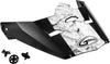 Visor W/Screws Dominant Mx 46 Matte Black/White/Red Xs Sm