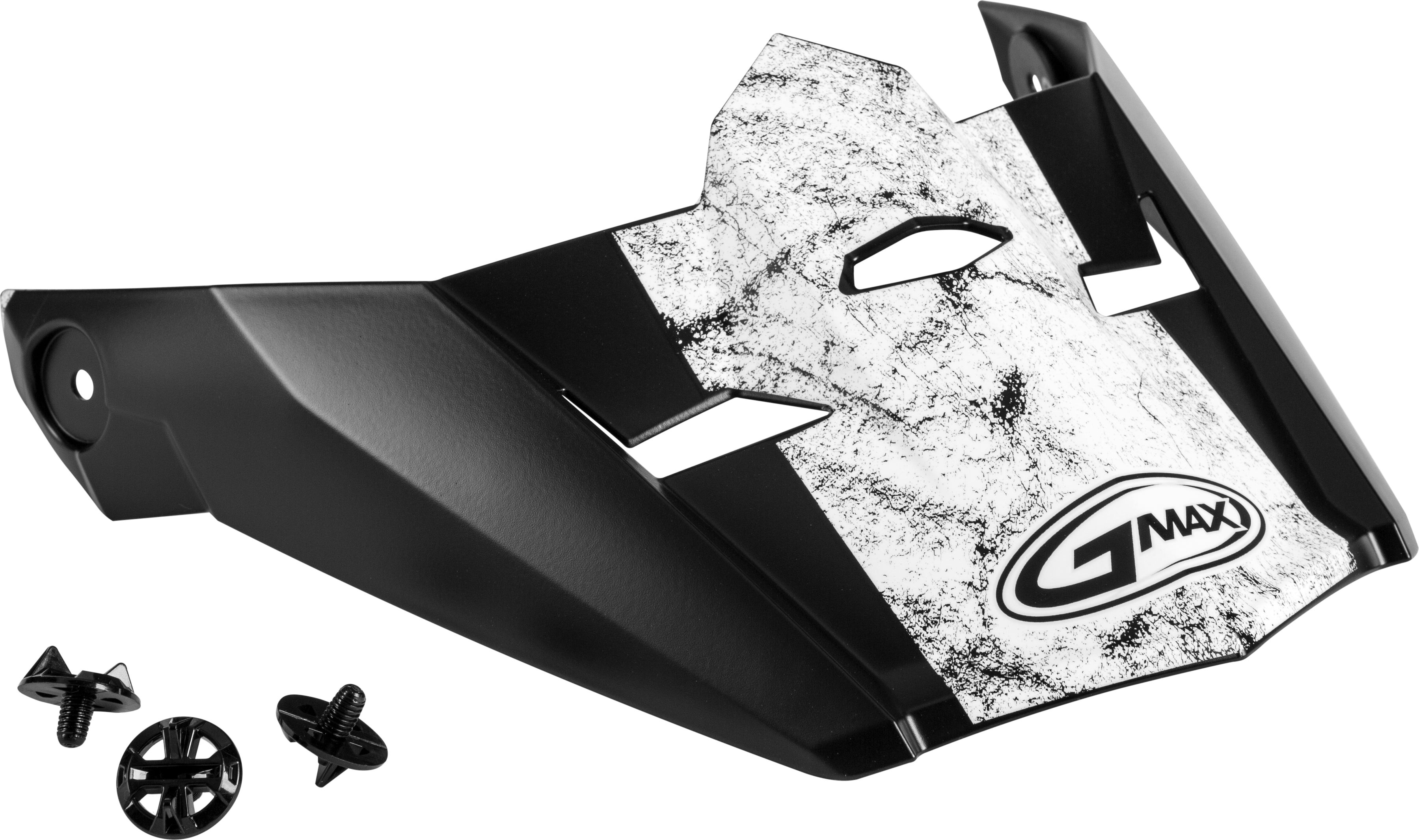 Visor W/Screws Dominant Mx 46 Matte Black/White/Red Md 2x