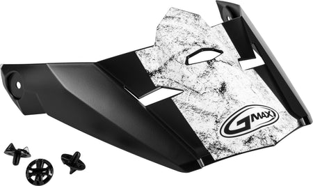 Visor W/Screws Dominant Mx 46 Matte Black/White/Red Md 2x