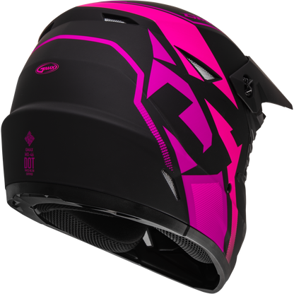 Mx 46 Compound Helmet Matte Black/Pink 2x