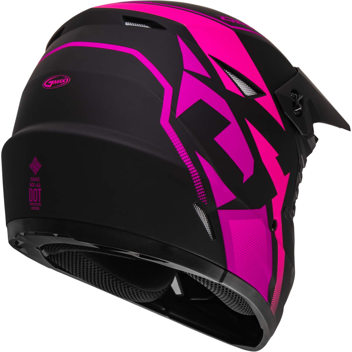 Mx 46 Compound Helmet Matte Black/Pink Xs