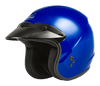 Of 2 Open Face Helmet Blue Md