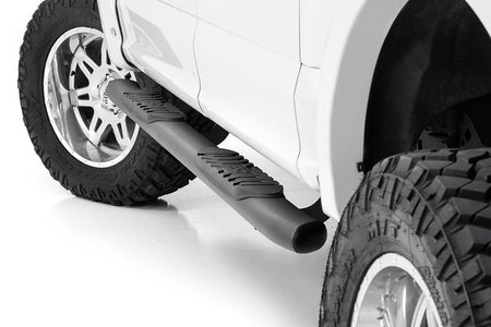 Oval Nerf Step | Crew Cab | Black | Ford F-150/Lightning/F-250/F-350/Raptor (15-25) | 21005