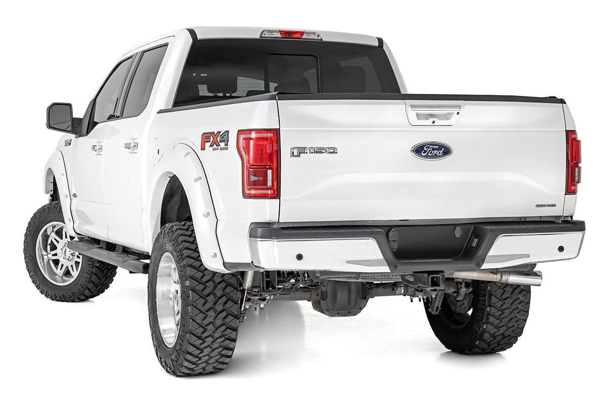 Oval Nerf Step | Crew Cab | Black | Ford F-150/Lightning/F-250/F-350/Raptor (15-25) | 21005