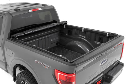 Soft Roll Up Bed Cover | 5'7" Bed | Ford F-150/F-150 Lightning/Raptor  (15-25) | 42220550