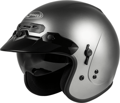 Gm 32 Open Face Helmet Titanium Lg