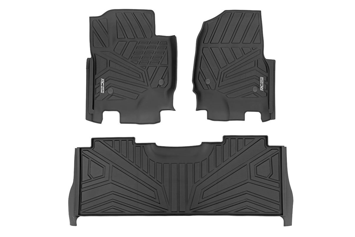 Flex-Fit Floor Mats | Front and Rear | Ford F-250/F-350 Super Duty (17-25) | FF-51712