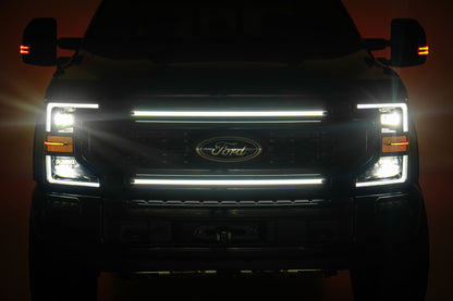 Rough Country | LED Light Kit | Grille Mount | 30 Inch DRL | Ford F-250/F-350 Super Duty (17-22) | 70990A