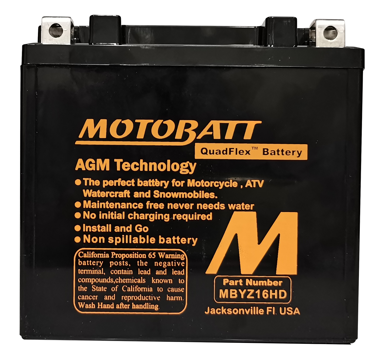 Battery Mbyz16hd Sealed Factory Activated