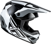 Kinetic Crest Helmet Black/White/Grey Md