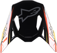 S M10 Carbon Meta2 Visor Black/Yellow/Orange Glossy