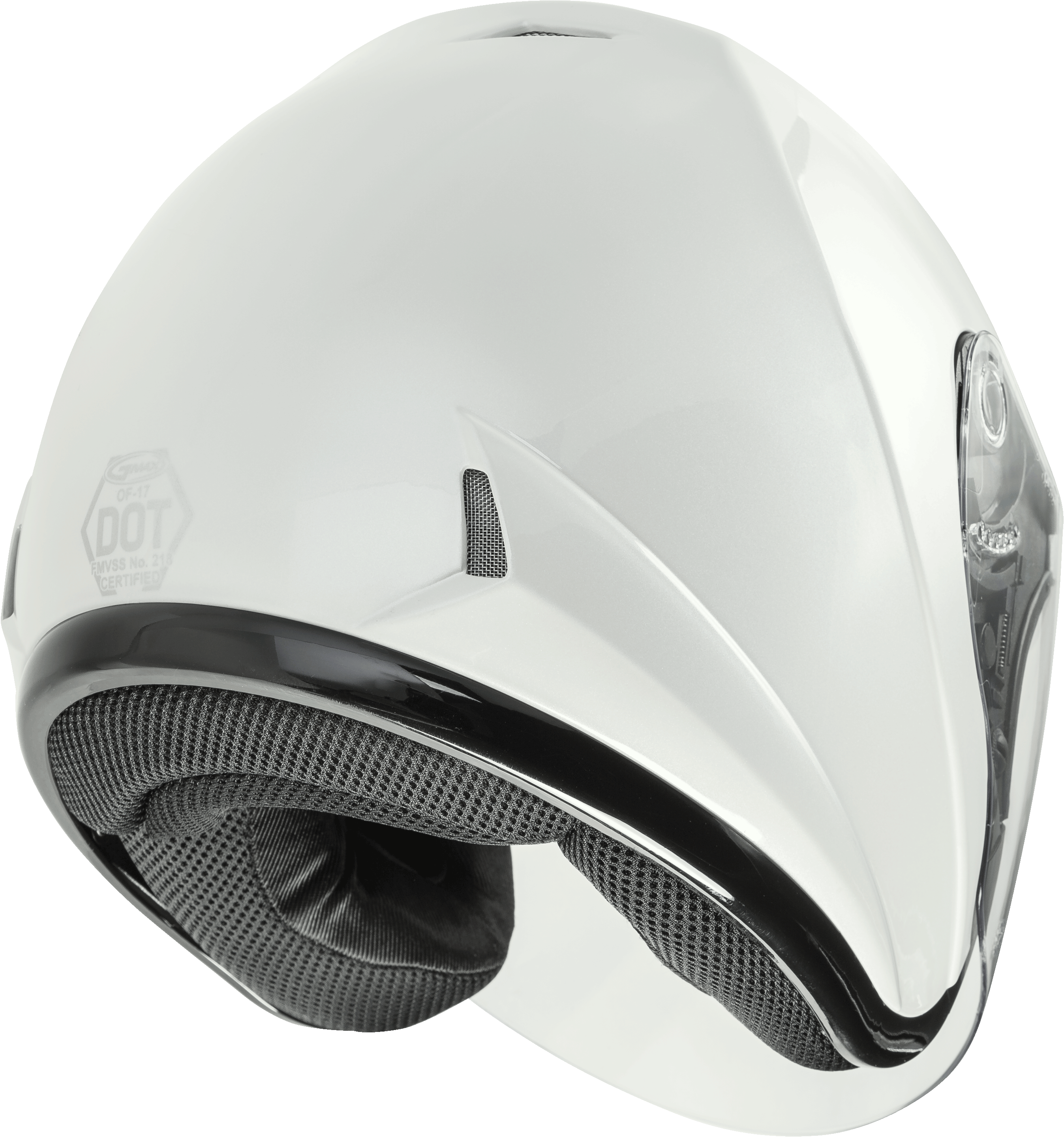 Of 17 Open Face Helmet Pearl White 2x