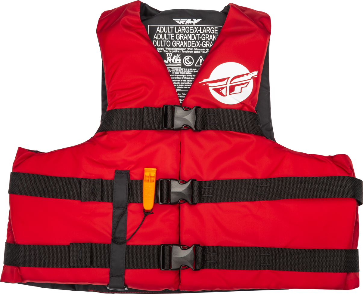 Nylon Flotation Vest Red/White Sm/Md