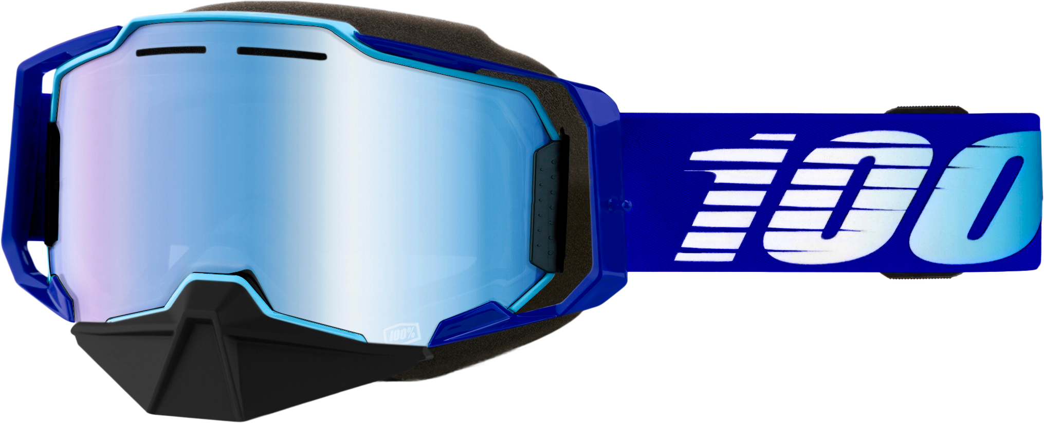 Armega Snowmobile Goggle Blue W/ Blue Mirror Lens