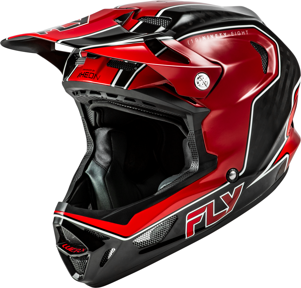 Werx R Flow Carbon Helmet Black Carbon/Red Xl
