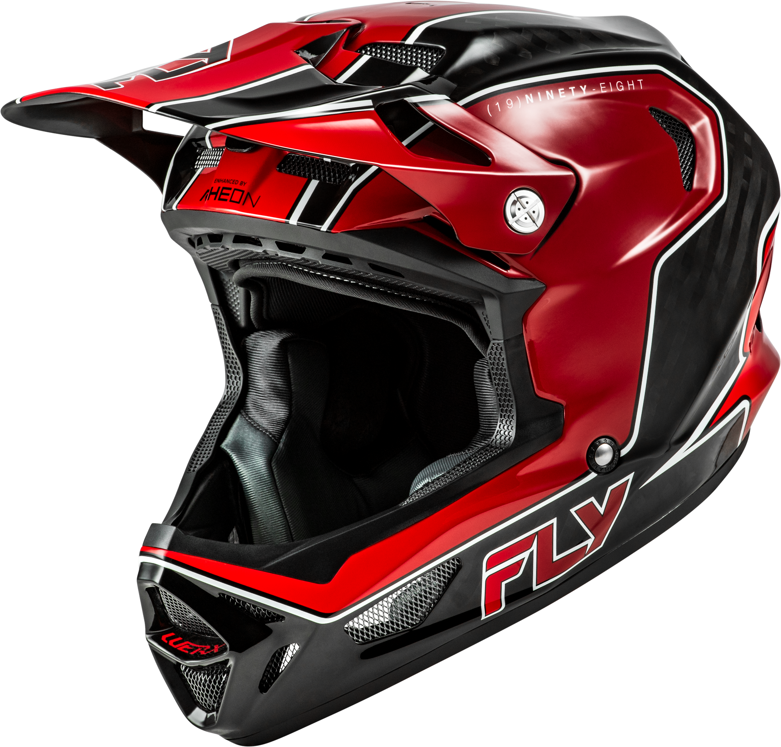 Werx R Flow Carbon Helmet Black Carbon/Red Xl