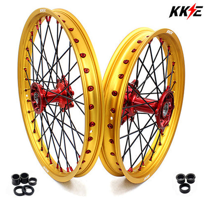 KKE 21" 19" Casting Aluminum Wheels Rims For HONDA 2025 CRF250R CRF450R CRF450L Different Color Comb Available