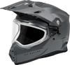 Trekker Cw Solid Helmet Dual Shld Grey Xs