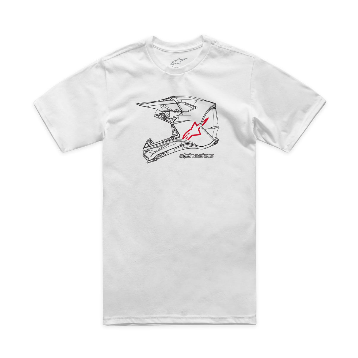 Mx Helmet Csf Tee White 2x