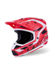 Sm7 Deed Helmet Red/Blk/Wht Glossy Lg