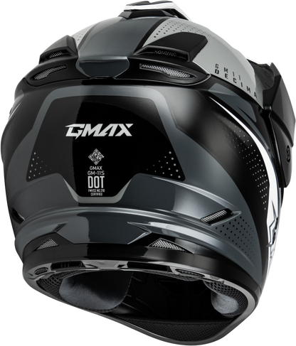 Gm 11 Decima Helmet Black/Grey/White Xs