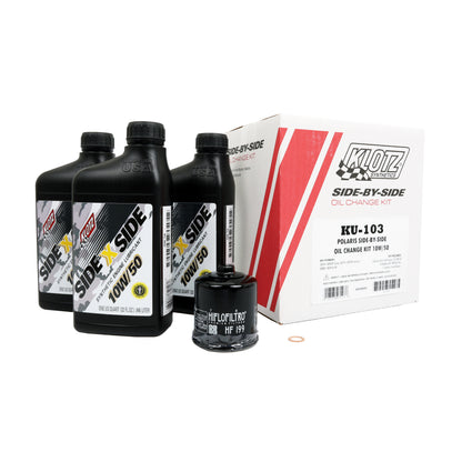 KLOTZ Side X Side Oil Change Kit 10W50 with Oil Filter KU-103