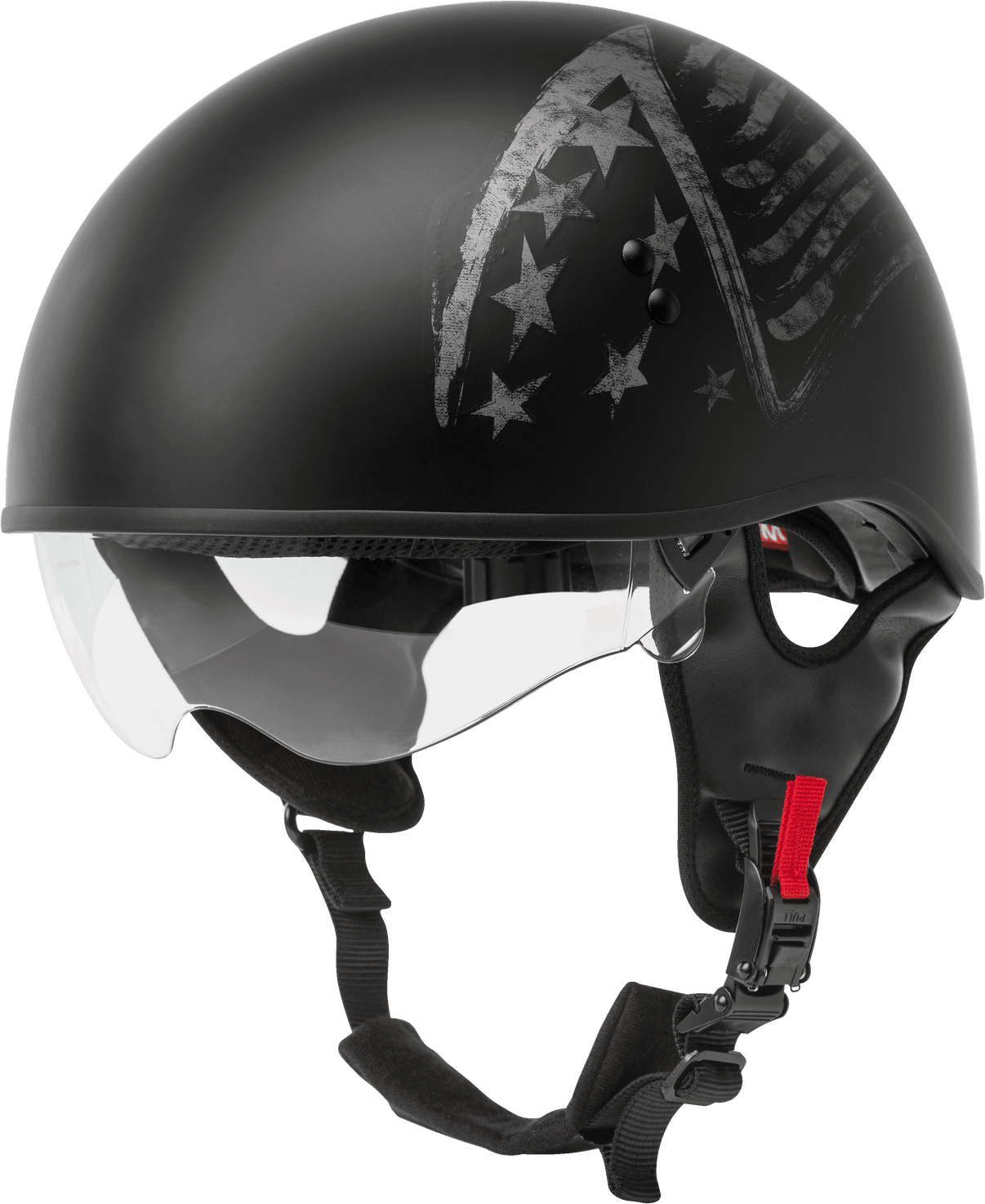 Hh 65 Half Helmet Bravery Matte Black/Grey Md