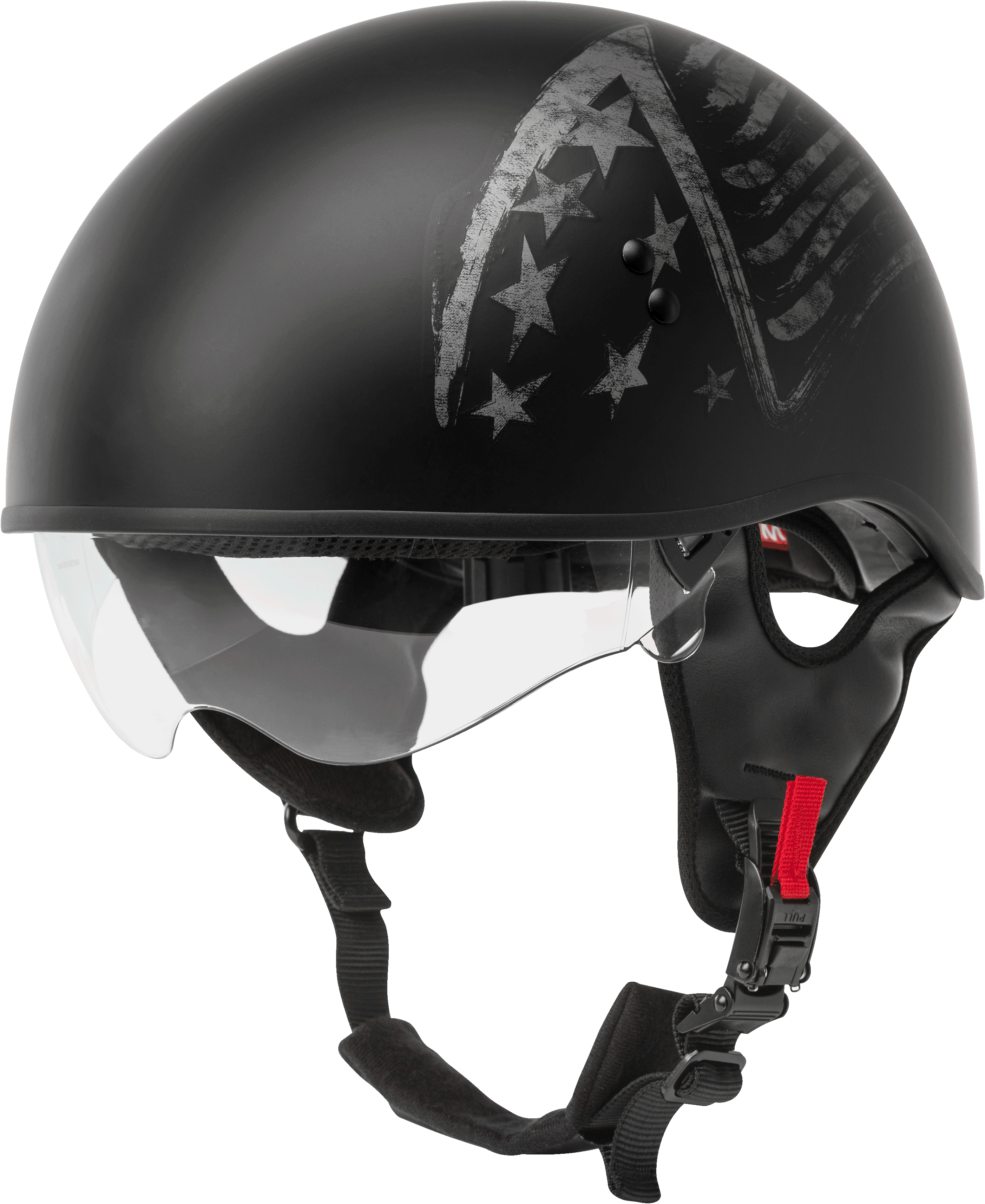 Hh 65 Half Helmet Bravery Matte Black/Grey Md