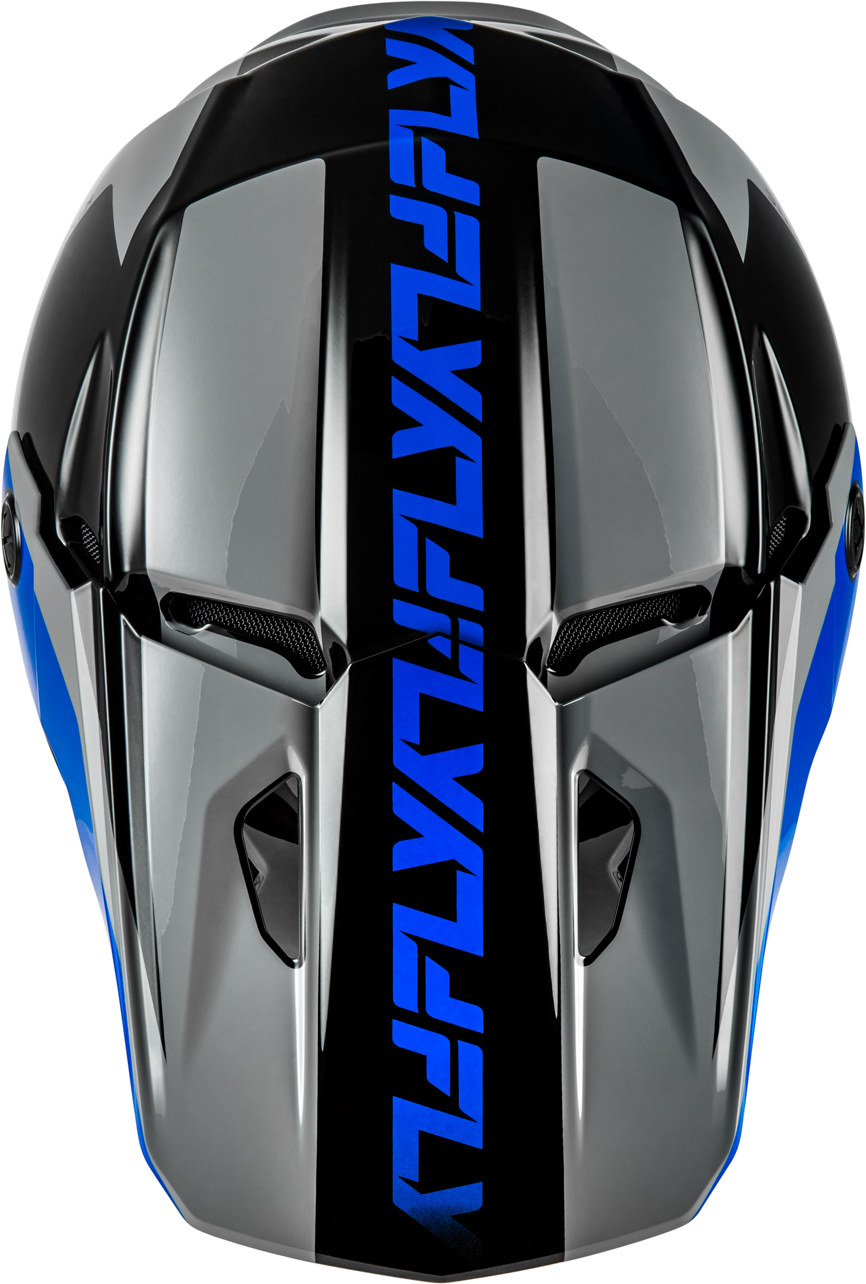 Kinetic Crest Helmet Grey/Black/Blue Lg