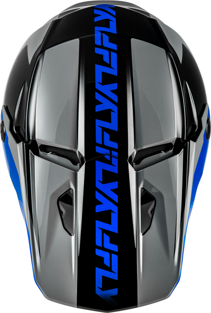 Kinetic Crest Helmet Grey/Black/Blue Xs