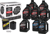 V Twin Syn Oil Change Kit M8 Black Filer
