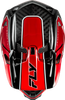 Werx R Flow Carbon Helmet Black Carbon/Red Xs