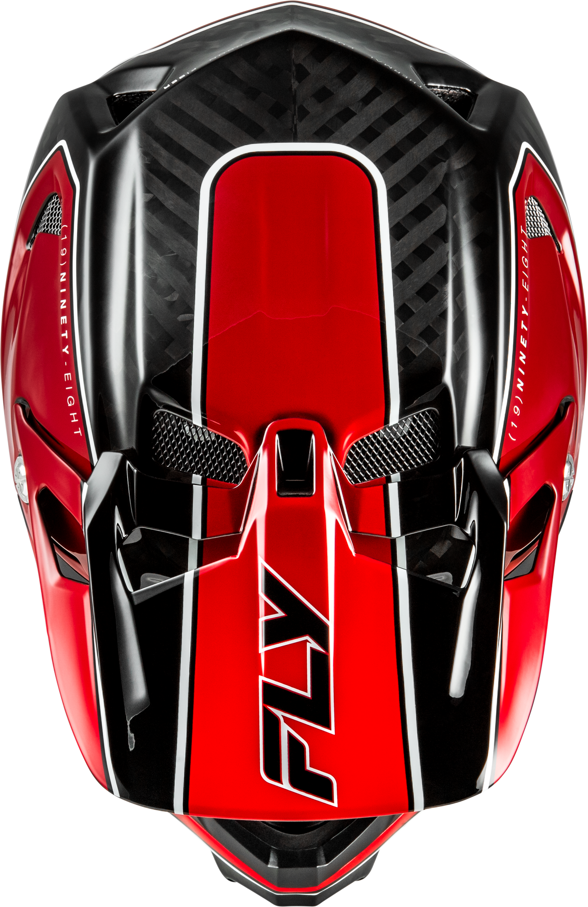 Werx R Flow Carbon Helmet Black Carbon/Red Xs