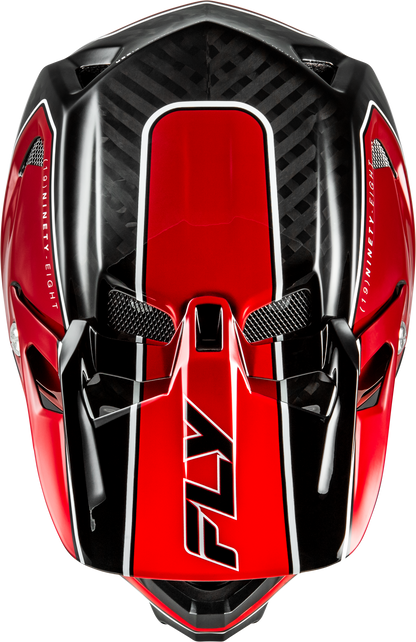 Werx R Flow Carbon Helmet Black Carbon/Red Xs