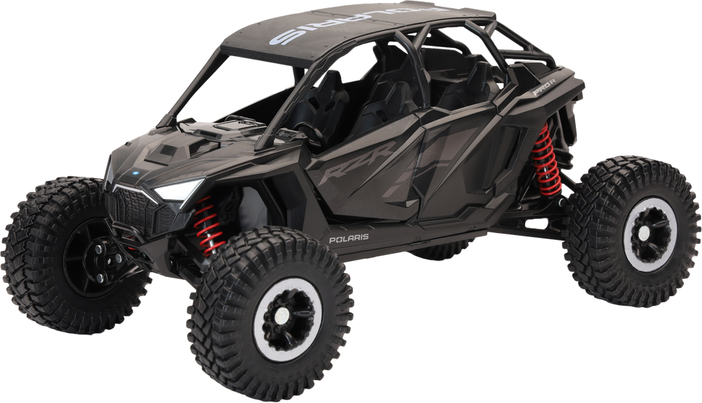 1:18 Scale Polaris Rzr Pro R4 Rock Crawler Stealth Black