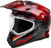 Trekker Cw Conceal Helmet Dual Shld Red/Black Md