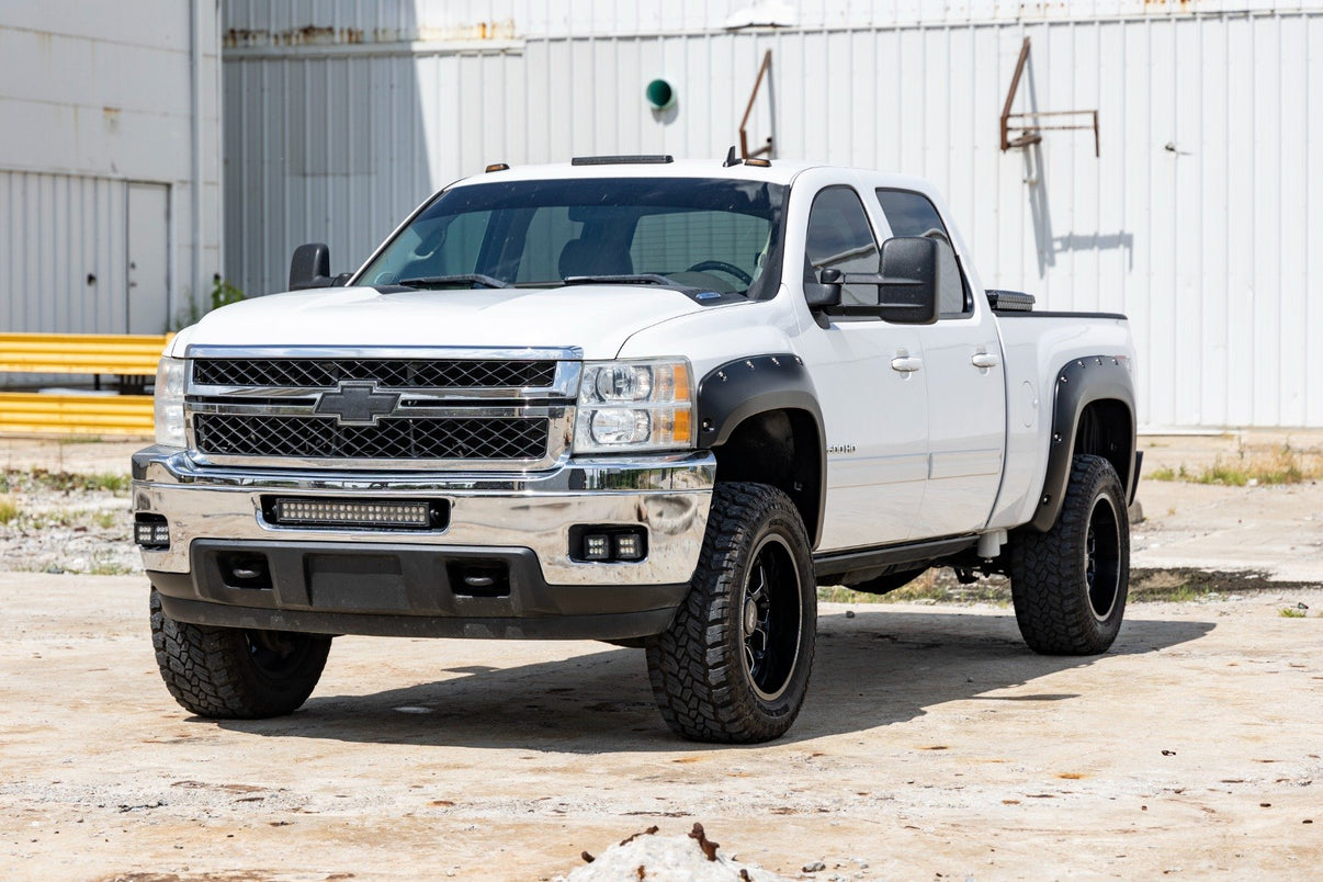 Pocket Fender Flares | 6'7" & 8' Bed | Chevy Silverado 1500/2500HD/3500HD (07-14) | F-C10714B