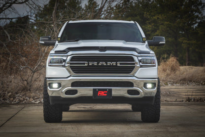 Rough Country | LED Fog Light Kit | 3.5 Inch Round Black Series | Amber DRL | Ram 1500 (2019-2024) | 30005