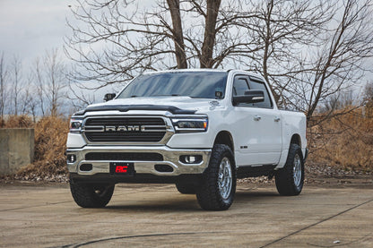Rough Country | LED Fog Light Kit | 3.5 Inch Round Black Series | Amber DRL | Ram 1500 (2019-2024) | 30005