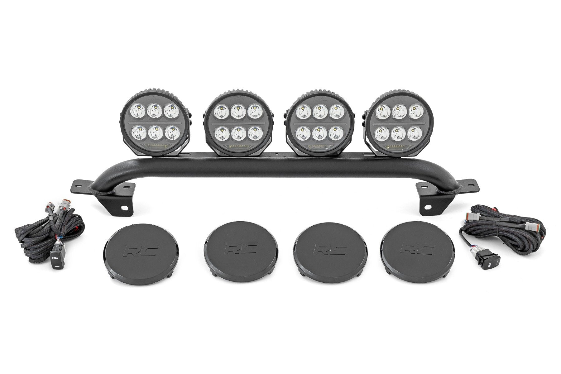 Light Bar Mount | 6.5 Inch Round LED (Quad) | OE Modular Steel | Ford Bronco (21-25) | 51137