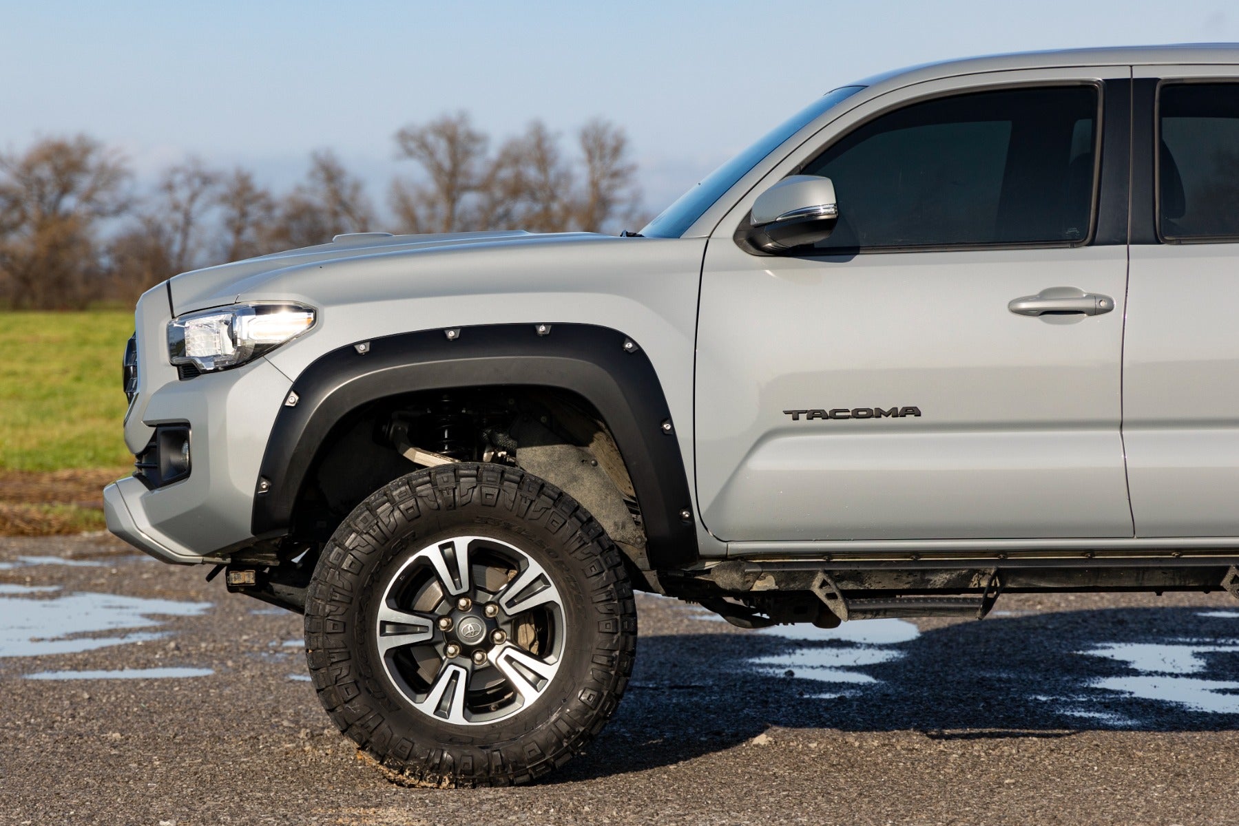 Pocket Fender Flares | 202 Black Onyx | Toyota Tacoma 2WD/4WD (2016-2023) | F-T11621A-202