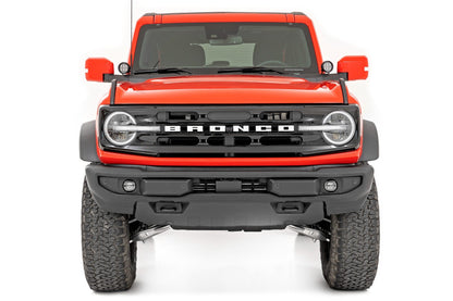 LED Light Kit | Ditch Mount | 3.5" Black Round Pair | Amber DRL | Ford Bronco (21-25) | 71078