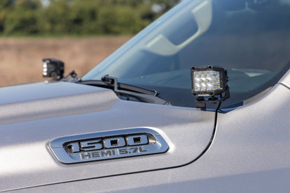 LED Light Kit | Ditch Mount | 2" Black Pair | White DRL | Ram 1500 (19-25) | 82292