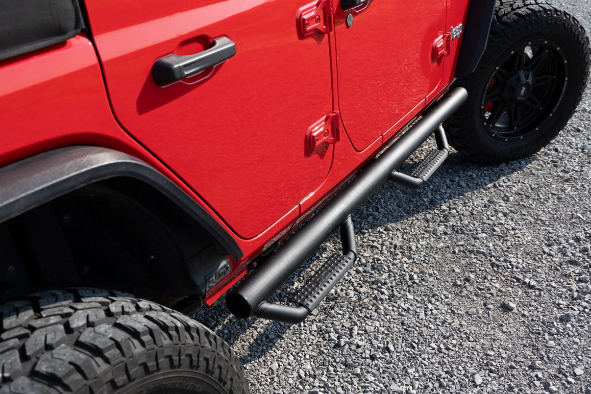Nerf Steps | Wheel to Wheel | 4 Door | Jeep Wrangler Unlimited 2WD/4WD (07-18) | 90764B