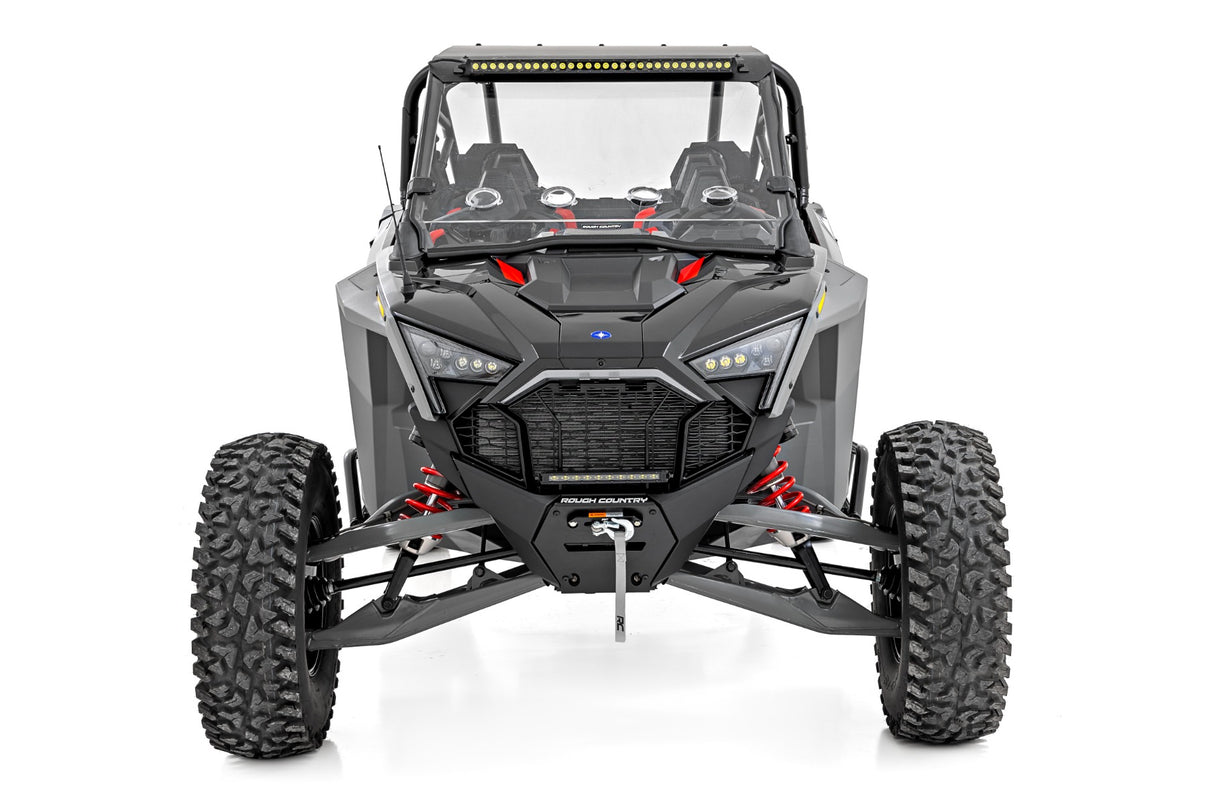30" Single Row Light Mount | Front | Black Series | Polaris RZR Turbo R 4  | 93160